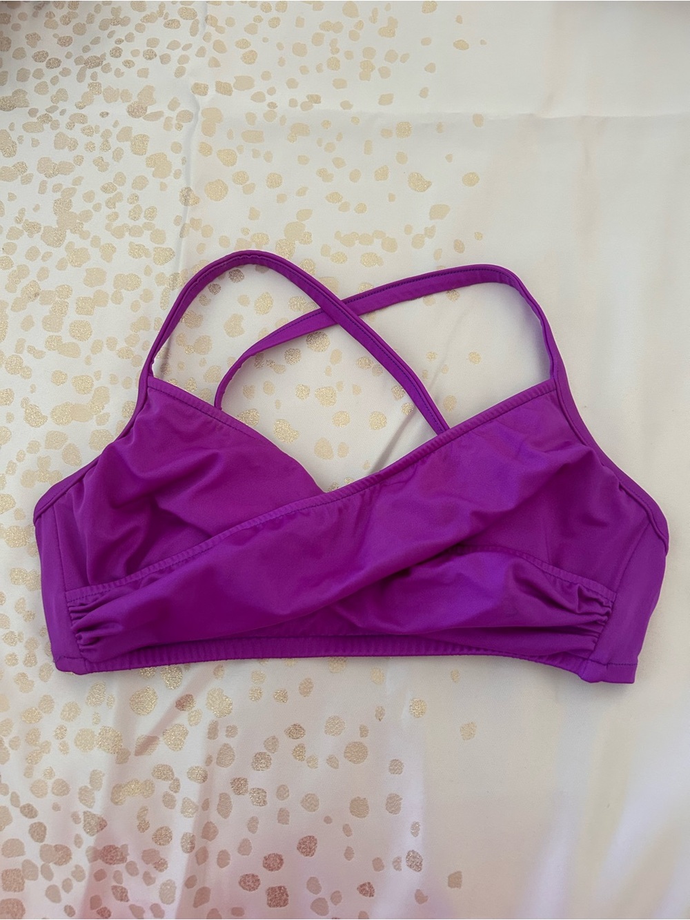 Purple Crisscross Venus Bikini Swimsuit Top Size DDD